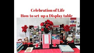 Celebration of Life Ideas  How to setup a table for Memorial Service  Memory board Ideas [upl. by Amikan]