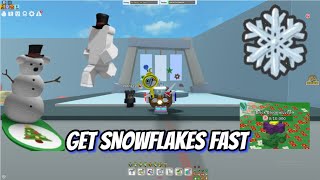 BEST WAYS TO GET SNOWFLAKES FAST IN THIS YEARS BEESMAS bee swarm simulator [upl. by Kcira184]