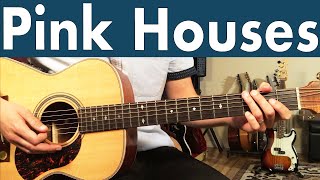 John Mellencamp Pink Houses Guitar Lesson  Tutorial [upl. by Otecina305]