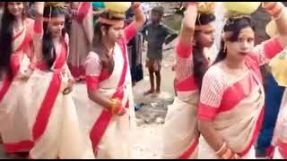 my village manpur Aliganj durga puja 🙏 kalsh yatra🌼 [upl. by Akinoj]