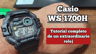 Casio WS 1700H reseña y tutorial completo [upl. by Anertak152]