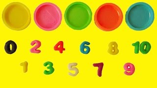 Learn Colors Learn to Count 1 to 10 Counting in English Play Doh Numbers Letters n Fun Playset [upl. by Bacchus326]