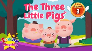 The Three Little Pigs  Fairy tale  English Stories Reading Books [upl. by Aenat472]