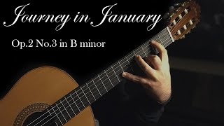 quotJourney in Januaryquot Op2 No3 in B minor By Alireza Tayebi Classical Guitar [upl. by Vasyuta]