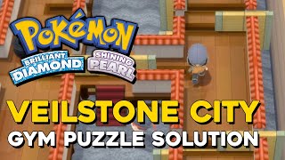 Pokemon Brilliant Diamond amp Shining Pearl Veilstone City Gym Puzzle Solution [upl. by Shaner758]