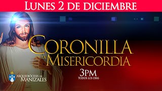 Misa y Coronilla de la Divina Misericordia de hoy lunes 2 de diciembre de 2024 Catedral de Manizales [upl. by Eiralc]