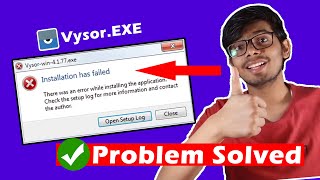 VysorEXE failed to install Solution Update Video [upl. by Meekar942]