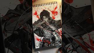 Levi Ackerman🔥🥵 Drawing ✨ Shorts Attack on Titans trending [upl. by Attehcram68]