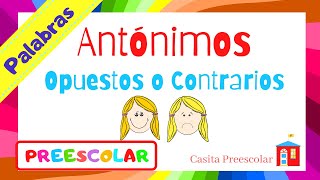 ANTÓNIMOS OPUESTOS O CONTRARIOS para Niños [upl. by Nahtanaj]