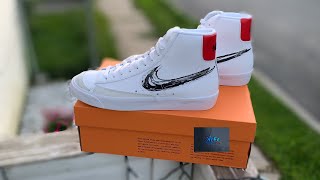 Nike Blazer Midd 77 Brushstroke restock [upl. by Inol619]