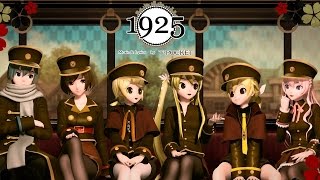 60fps Fullcast 1925  初音ミク リンレン ルカ KAITO MEIKO Miku Rin Len Luka DIVA English Romaji subtitles [upl. by Kaz]