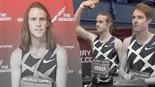 Cole Hocker Wants American Mile Record After Millrose Games 3K [upl. by Khan436]