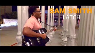 Latch  Disclosure x Sam Smith  Acoustic Cover at Los Angeles County Museum of Art [upl. by Nnad74]