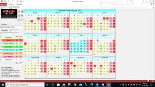 Calendario Laboral creado en Microsoft Access gratis [upl. by Mairb]