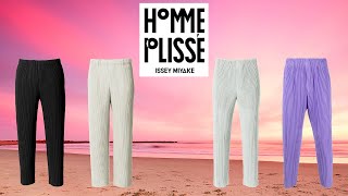 Trying on HOMME PLISSÉ ISSEY MIYAKE Pants [upl. by Anitel]