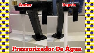 Antes e Depois  Pressurizador de água para Residências  Aumente sua Pressão de água [upl. by Akiras]