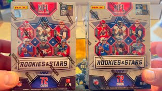 Ripping a box of 2023 Panini Rookies amp Stars Football [upl. by Ozne302]