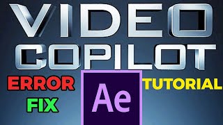 How to Fix Element 3D Render Error  Unrecoverable Video Copilot Error After effects [upl. by Hardej]