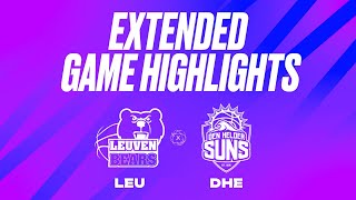 Stella Artois Leuven Bears vs Den Helder Suns  Game Highlights [upl. by Akeinahs]