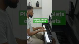 Playing triplets over duplets Rhythm exercise for piano [upl. by Neuberger599]