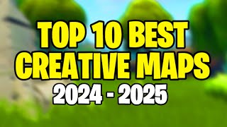 Top 10 BEST Fortnite Creative Maps To PLAY With FRIENDS 2024  2025 [upl. by Airdnassac]