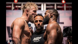 Jake Paul Tyron Woodley Have Fiery Final Staredown Im Fing Him Up  Paul vs Woodley 2 [upl. by Cha568]