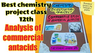 Analysis of commercial antacids chemistry project class 12th antacids chemistryproject chemistry [upl. by Soble]