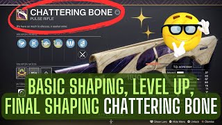 Basic Shaping Level Up and Final Shaping Chattering Bone pulse rifle  Destiny 2 [upl. by Brindle627]