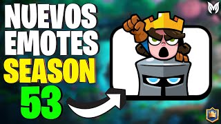 EMOTES Temporada 53 de Clash Royale [upl. by Haynor]