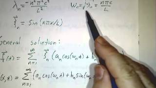 Standing Waves and Fourier Series [upl. by Nauqyaj]