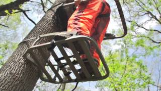 API Outdoors Aluminum Marksman Climber Tree Stand [upl. by Neenaj]