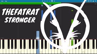 TheFatRat Slaydit amp Anjulie  Stronger Piano Tutorial [upl. by Biles]