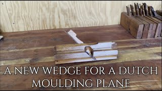 Handtools only Making a new moulding plane wedge [upl. by Ojibbob848]