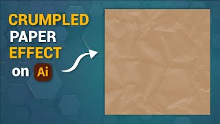 How to create a crumpled paper effect in Adobe Illustrator  Adobe Illustrator Tutorials [upl. by Zipporah]