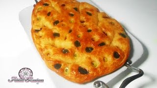 la fougasse aux olives  خبز الفوكاس بالزيتون [upl. by Ynahpit]