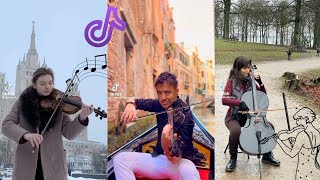 Aesthetic violin performances🎻  TikTok compilation ✨  part 2 [upl. by Acimat]