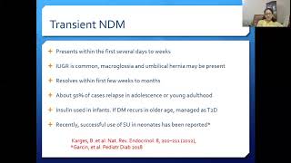 Neonatal Diabetes Update by Dr Vandana Jain PDU2020 [upl. by Gaskin]