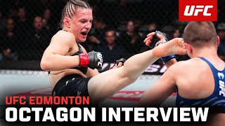 Erin Blanchfield Octagon Interview  UFC Edmonton [upl. by Frodeen891]