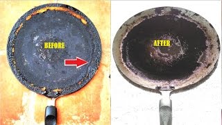 Tip Cleaning Oil Layer formed Dosa Pan  How to clean dosa PanTawaHow to clean nonstick dosa pan [upl. by Safire]