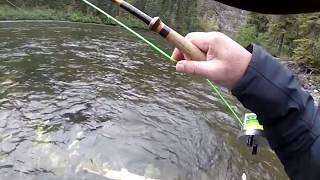 Babine 2018 Steelhead Skated Fly [upl. by Ynaffad294]