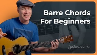 Easy Barre Chords For Beginners [upl. by Ettezyl497]