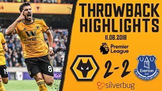 Neves and Jimenez strike on Premier League debuts  Wolves 22 Everton  Throwback Highlights [upl. by Filberte864]