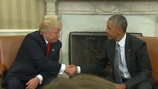 Trump Obama Meet at The White House Full Press Conference [upl. by Sennahoj]