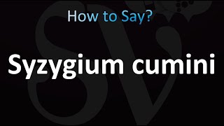 How to Pronounce Syzygium cumini [upl. by Llednew641]