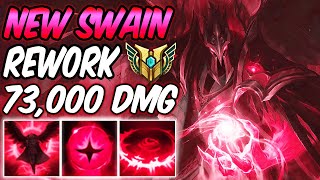 NEW SWAIN REWORK 2022 IS BROKEN  73000 DMG FULL AP MID GAMEPLAY  Build amp Runes League of Legends [upl. by Ial]