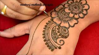 Latest Arabic Henna Designs For Hands  Mehndi DesignsMatroj Mehndi Designs [upl. by Saito543]