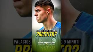 ⚫️🔵 PALACIOS VERSO IL PRESTITO A GENNAIO calcionews24 inter [upl. by Aratahs]