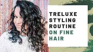 TreLuxe Styling Routine With Hi Definition Gel On Fine Hair [upl. by Ivel]