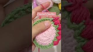 Crochet Coaster Pattern Easy Basic crochetcoaster [upl. by Brietta]