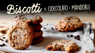 BISCOTTI AL CIOCCOLATO E MANDORLE Ricetta Facile  BuonIdea [upl. by Dorwin]